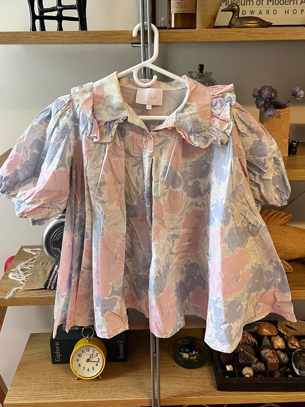 Selkie Pastel Floral Blouse